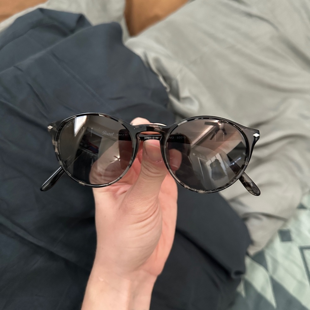 Persol PO3092SM Grey Tortoise Small Narrow Polarized EUC